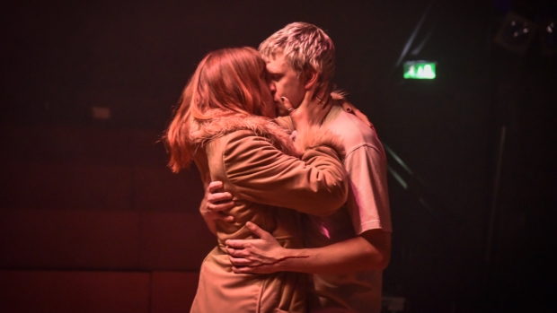 Rebecca Humphries and Alex Austin in Blackout Songs