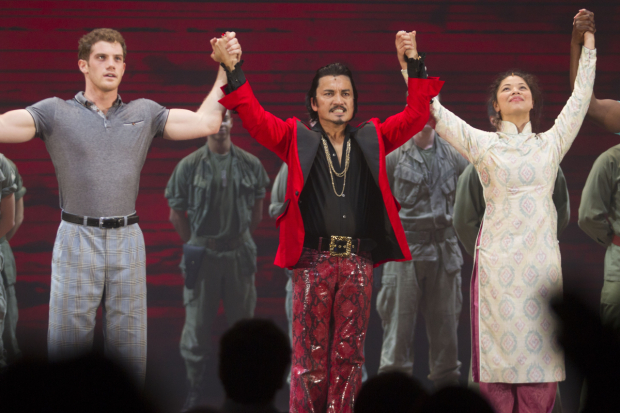The West End cast of Miss Saigon during its 2014 revival