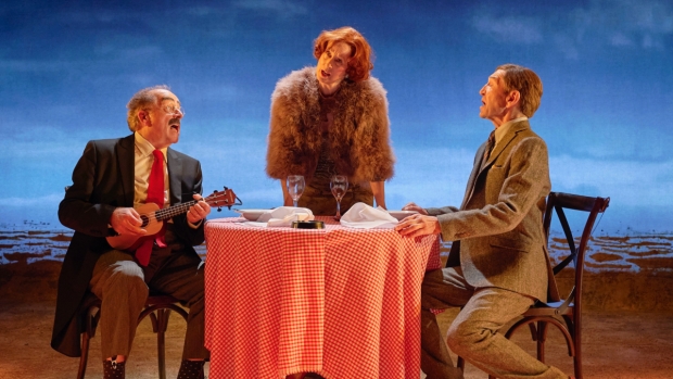 Ian Bartholomew, Ingrid Craigie and Greg Hicks in Dinner With Groucho