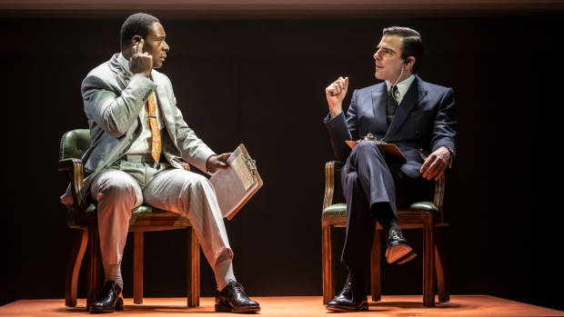 David Harewood and Zachary Quinto in Best of Enemies
