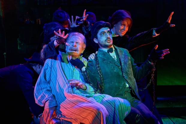 Robert Bathurst and George Maguire in Dolly Parton&#39;s Smoky Mountain Christmas Carol