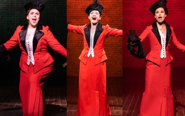 Beanie Feldstein, Julie Benko and Lea Michele as Fanny Brice in Michael Mayer&#39;s 2022 Broadway revival of Funny Girl.