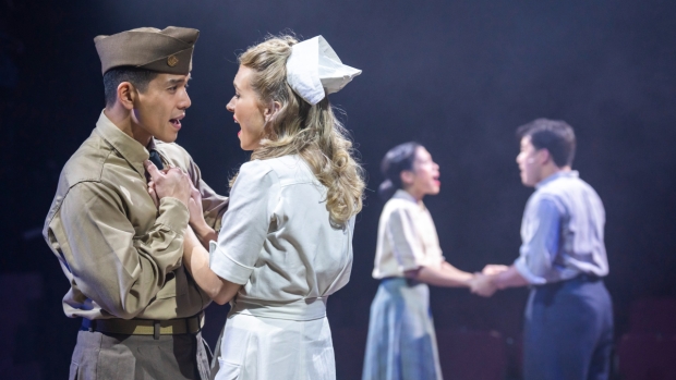 Telly Leung, Megan Gardiner, Aynrand Ferrer and Patrick Munday in Allegiance