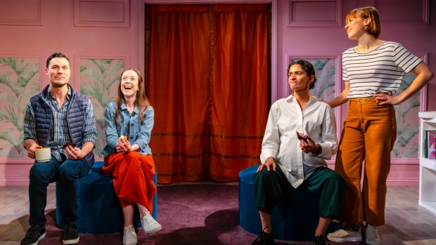 Philip Correia, Amy McAllister, Seyan Sarvan and Eleanor Wyld in The Boys are Kissing