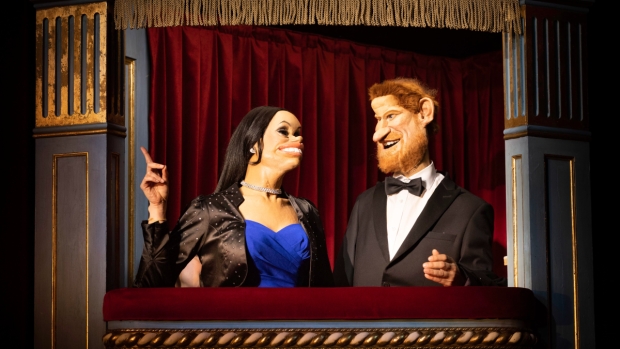 The Duke and Duchess of Sussex in Idiots Assemble Spitting Image Saves the World