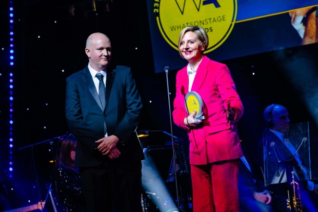 Cock playwright Mike Bartlett and director Marianne Elliott - Best Play Revival