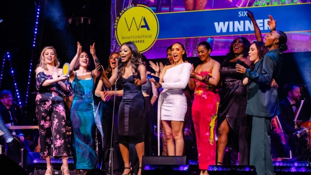 The company of Six at the 23rd Annual WhatsOnStage Awards