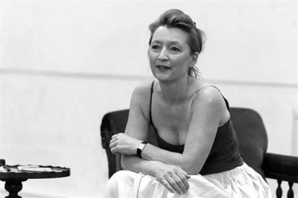 Lesley Manville in rehearsal for Ghosts
