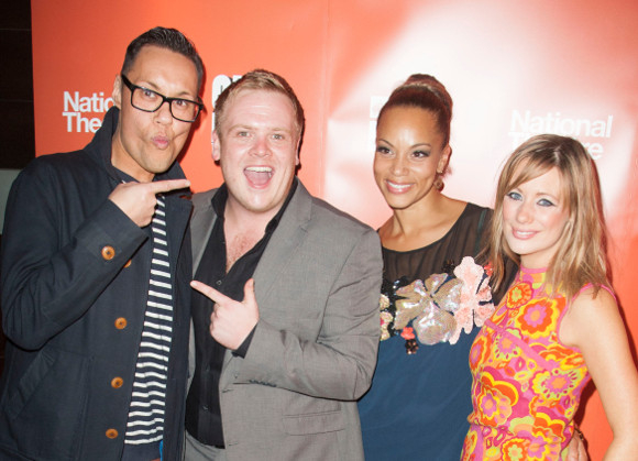 Gok Wan, Owain Arthur, Angela Griffin and Kellie Shirley attend the gala after-party