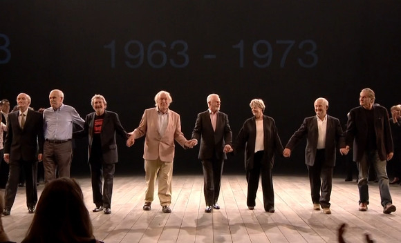 Take a bow: Some National Theatre legends during Saturday&#39;s curtain call