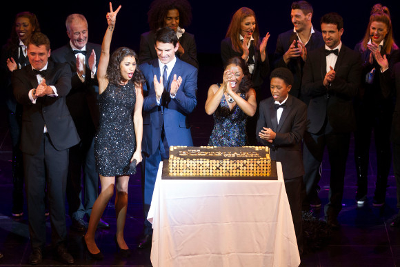 Debbie Kurup, Tristan Gemmill, Beverley Knight and the company of The Bodyguard