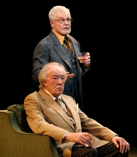 Derek Jacobi and Michael Gambon in No Man&#39;s Land, as part of the NT&#39;s 50th gala