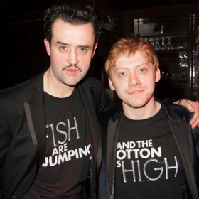 Daniel Mays and Rupert Grint at last night&#39;s post-show party