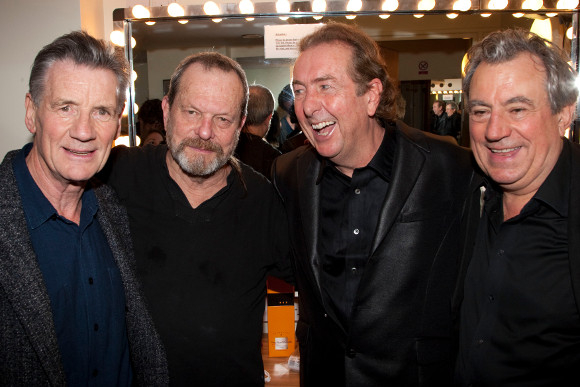 Michael Palin, Terry Gilliam, Eric Idle and Terry Jones at the Albert Hall in 2009