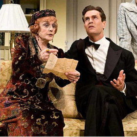 Angela Lansbury with Rupert Everett in the 2009 Broadway production of Blithe Spirit