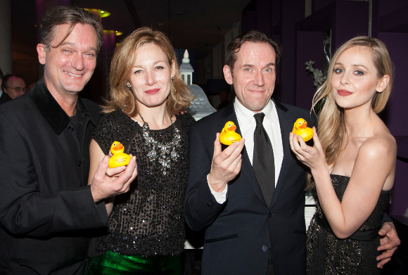 Cast members Simon Shepherd, Nancy Carroll, Ben Miller and Diana Vickers attend the after party