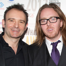 Matthew Warchus and Tim Minchin at the 2012 WhatsOnStage Awards