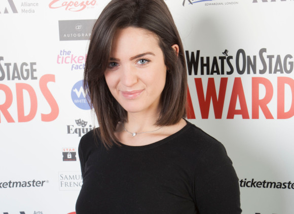 Lauren Samuels at the launch of the 2014 WhatsOnStage Awards