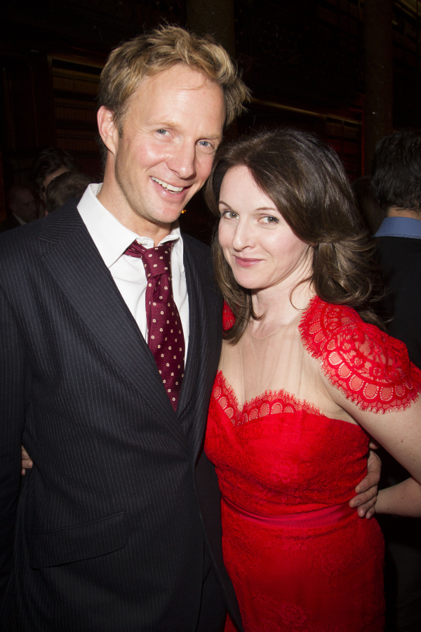 London Rupert Penry-Jones and wife Dervla Kirwan attend the after party for the West End transfer of The Weir 
