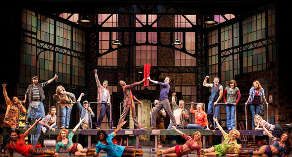 The cast of Kinky Boots on Broadway