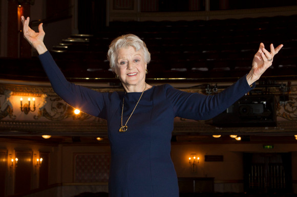 Angela Lansbury on stage at the Gielgud Theatre