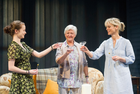 Shannon Tarbet, Polly Adams and Emilia Fox in Rapture, Blister, Burn
