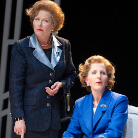 Stella Gonet and Fenella Woolgar in Handbagged