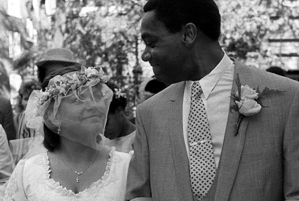 Henry and French on their wedding day in 1984