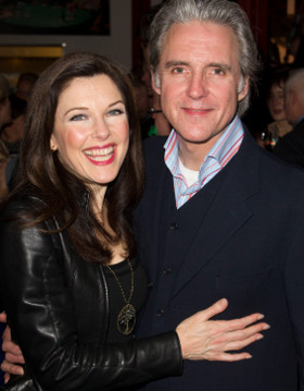 Real life husband-and-wife Josephina Gabrielle and Michael Praed