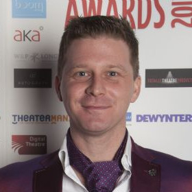 Dean Chisnall at the 2013 WhatsOnStage Awards