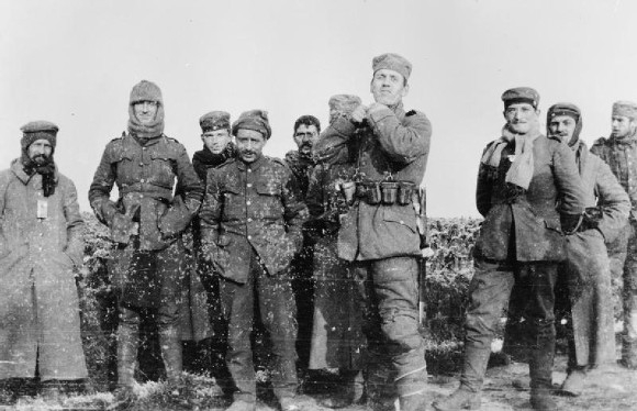 Soldiers during the Christmas truce of 1914, which has inspired a new play at the RSC