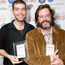 Edward Bennett and Gregory Doran at the 2009 WhatsOnStage Awards