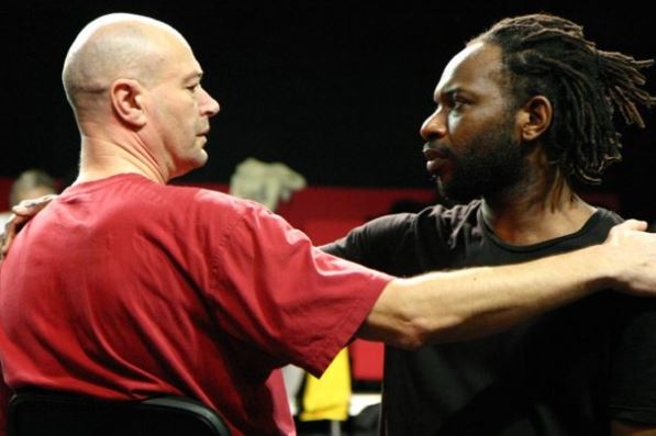 Gabriel Paul (Othello) takes on the power of the state in the shape of Barry Hall. 