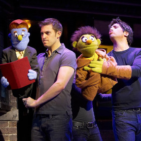 Jon Robyns and Simon Lipkin in Avenue Q in the West End