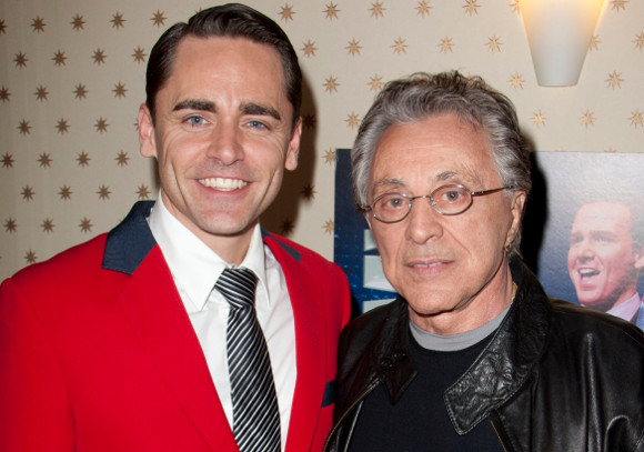 Ryan Molloy backstage with Frankie Valli in 2011