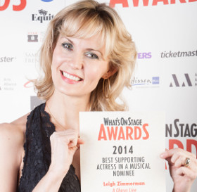 Leigh Zimmerman at the launch of the WhatsOnStage Awards