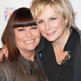 Dawn French with longtime comedy partner Jennifer Saunders