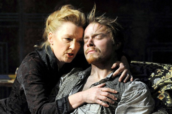 Jack Lowden with Lesley Manville in Ghosts
