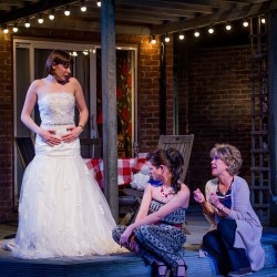 Worst Wedding Ever - Chris Chibnall - Salisbury Playhouse.  Rosie Wyatt, Rebecca Oldfield and Carolyn Pickles.