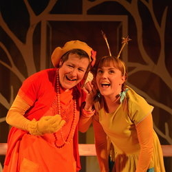 Erika Poole as Woman and Josie Cerise as Girl in tutti frutti&#39;s Monday&#39;s Child.