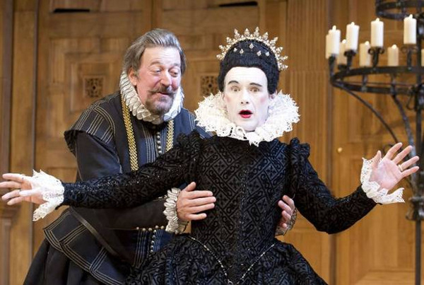 Stephen Fry and Mark Rylance in Twelfth Night, which transferred to Broadway