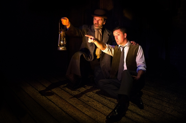Stuart Fox and Gwynfor Jones in The Woman in Black at the Fortune Theatre