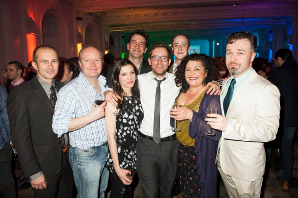 The cast at last night&#39;s post-show party
