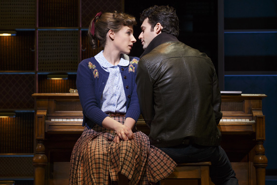 Jessie Mueller and Jake Epstein in Beautiful on Broadway
