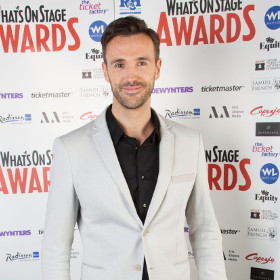 Pajama Game star Michael Xavier at the 2014 WhatsOnStage Awards