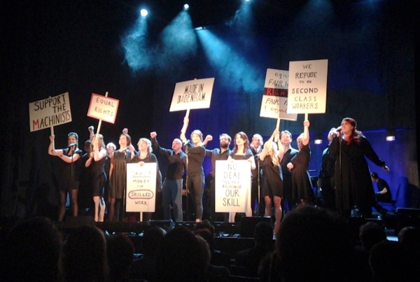 The cast of Made in Dagenham at today&#39;s press performance