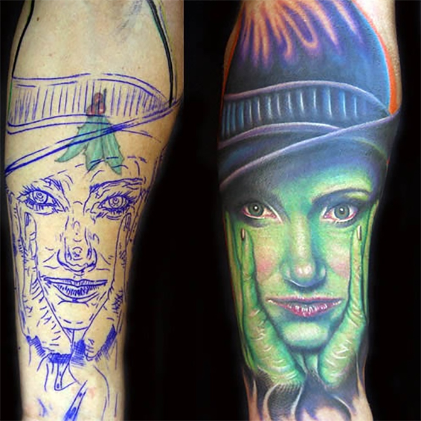 See Celebs Wildest and Craziest Tattoos of All Time Chris Browns Face  Ink to Grimes Alien Design  Us Weekly