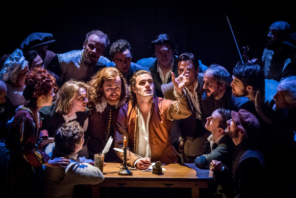 &#39;Love letter to theatre&#39;: Tom Bateman (Will Shakespeare) and the cast of Shakespeare in Love