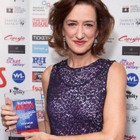 Haydn Gwynne at this year&#39;s WhatsOnStage Awards