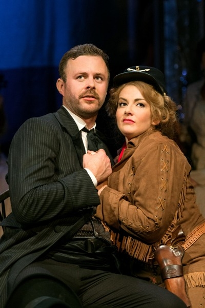 Tom Lister and Jodie Prenger in Calamity Jane.